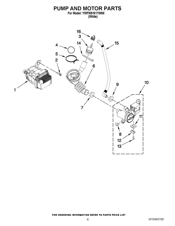 Diagram for YWFW9151YW00