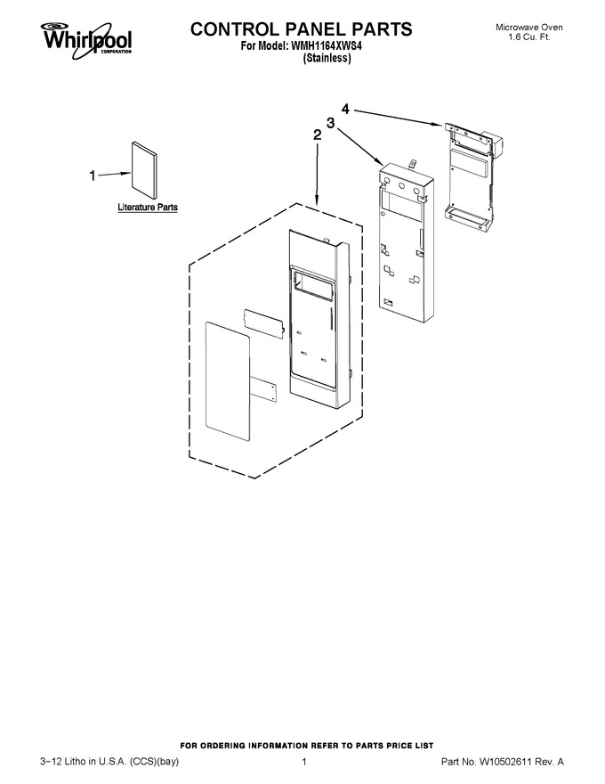 Diagram for WMH1164XWS4