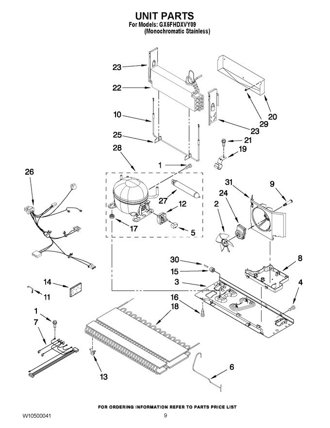 Diagram for GX5FHDXVY09