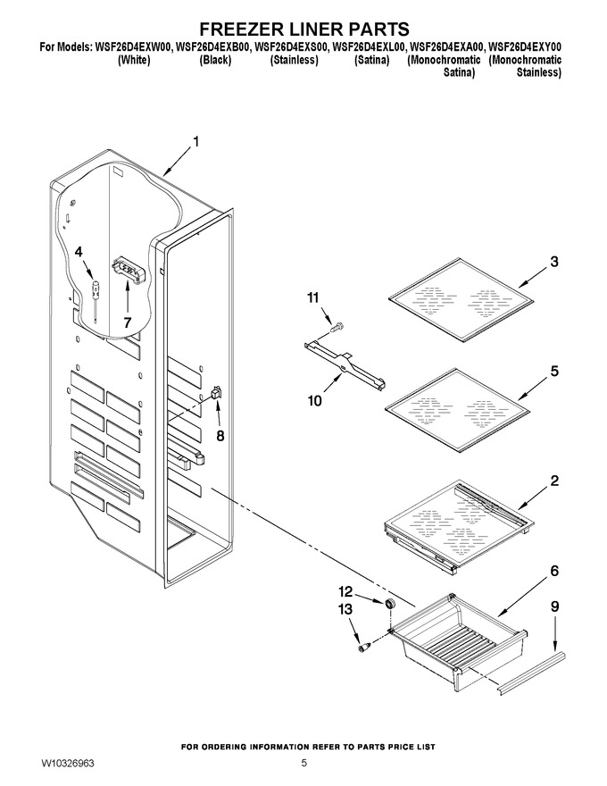 Diagram for WSF26D4EXW00