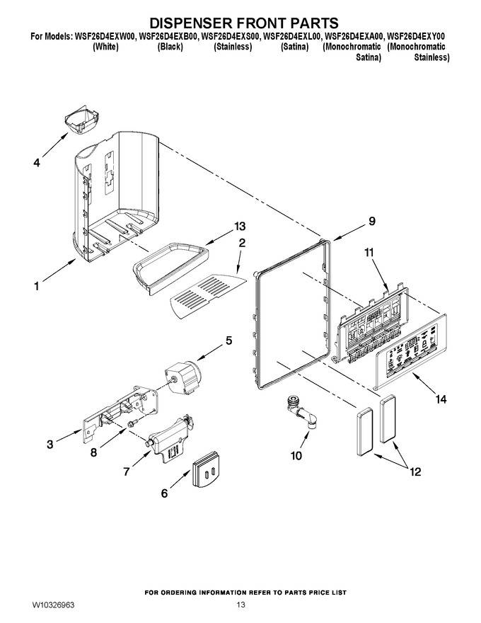 Diagram for WSF26D4EXY00