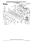 Diagram for 01 - Washer/dryer Control Panel Parts