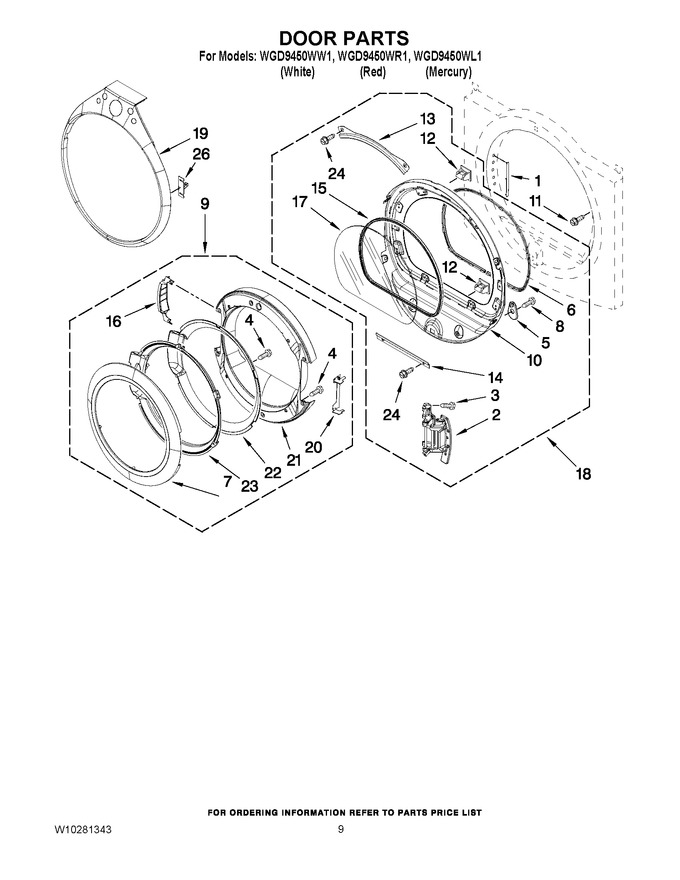 Diagram for WGD9450WW1