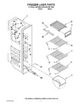 Diagram for 04 - Freezer Liner Parts