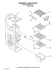 Diagram for 04 - Freezer Liner Parts