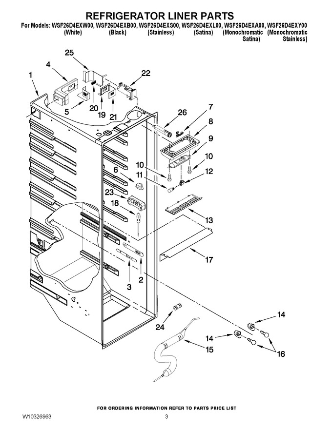 Diagram for WSF26D4EXY00