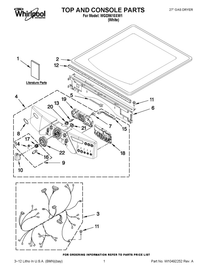 Diagram for WGD9610XW1