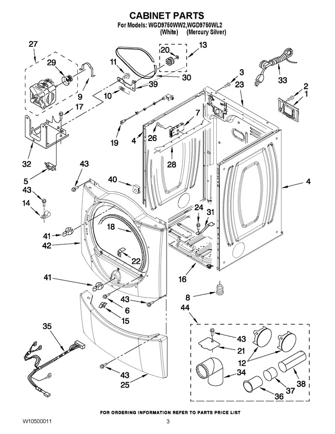 Diagram for WGD9750WW2