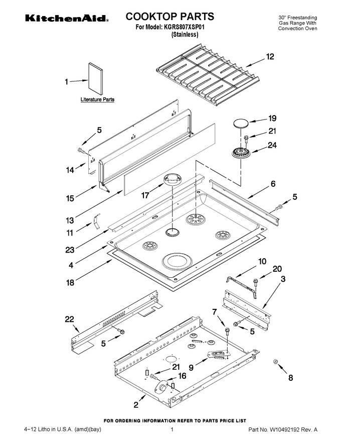 Diagram for KGRS807XSP01