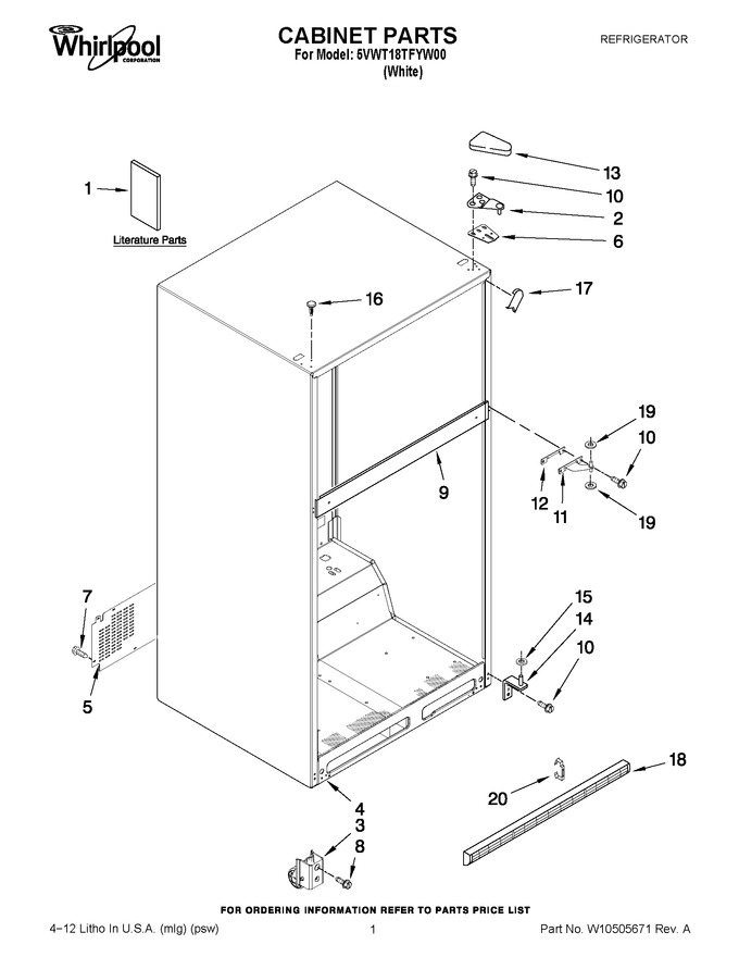 Diagram for 5VWT18TFYW00