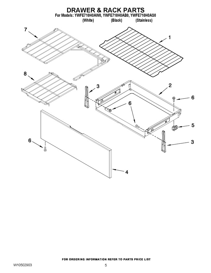 Diagram for YWFE710H0AW0