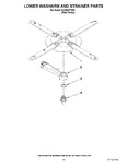 Diagram for 11 - Lower Washarm And Strainer Parts