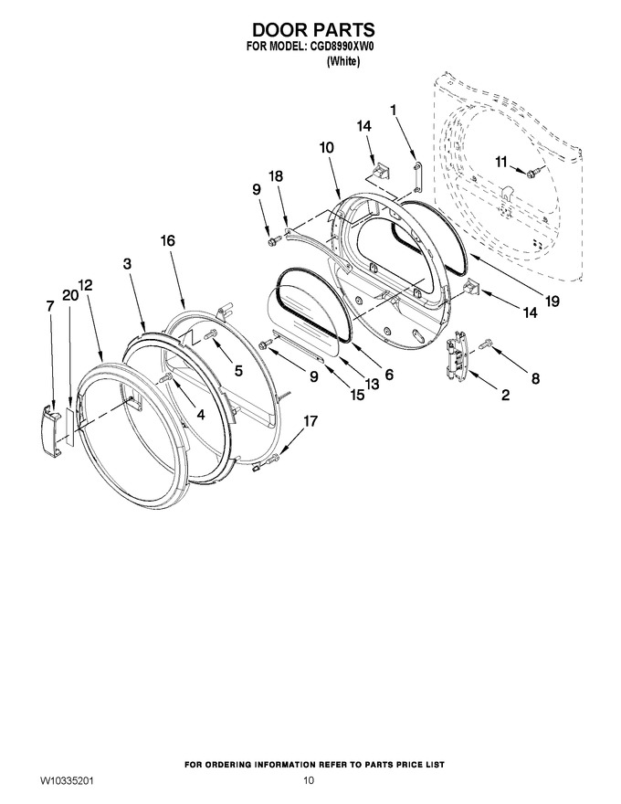 Diagram for CGD8990XW0