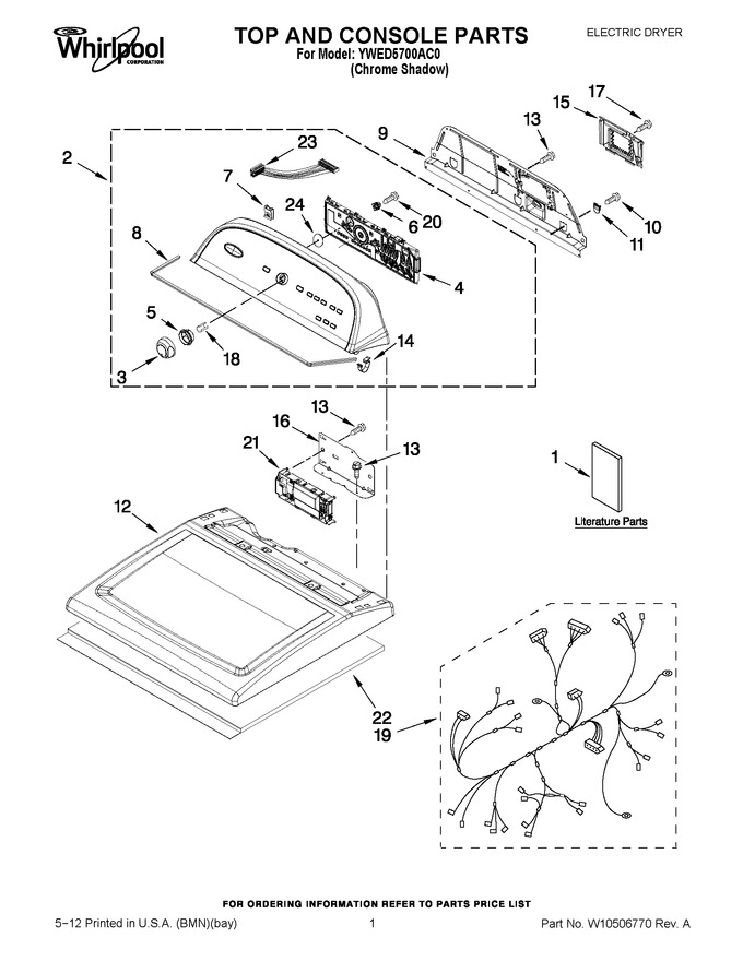 Diagram for YWED5700AC0