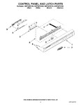 Diagram for 02 - Control Panel And Latch Parts