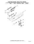 Diagram for 02 - Control Panel And Latch Parts