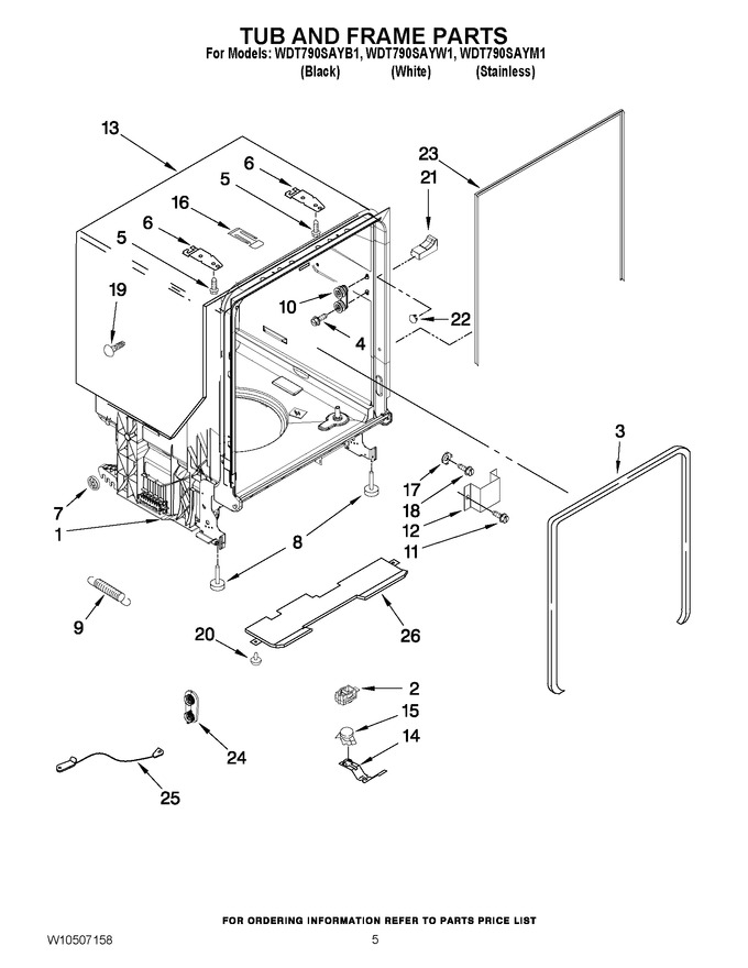 Diagram for WDT790SAYW1