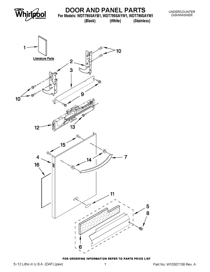 Diagram for WDT790SAYW1