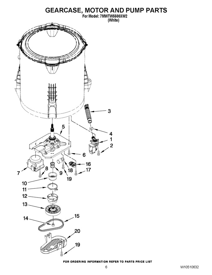 Diagram for 7MWTW5500XW2