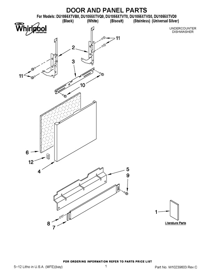 Diagram for DU1055XTVT0