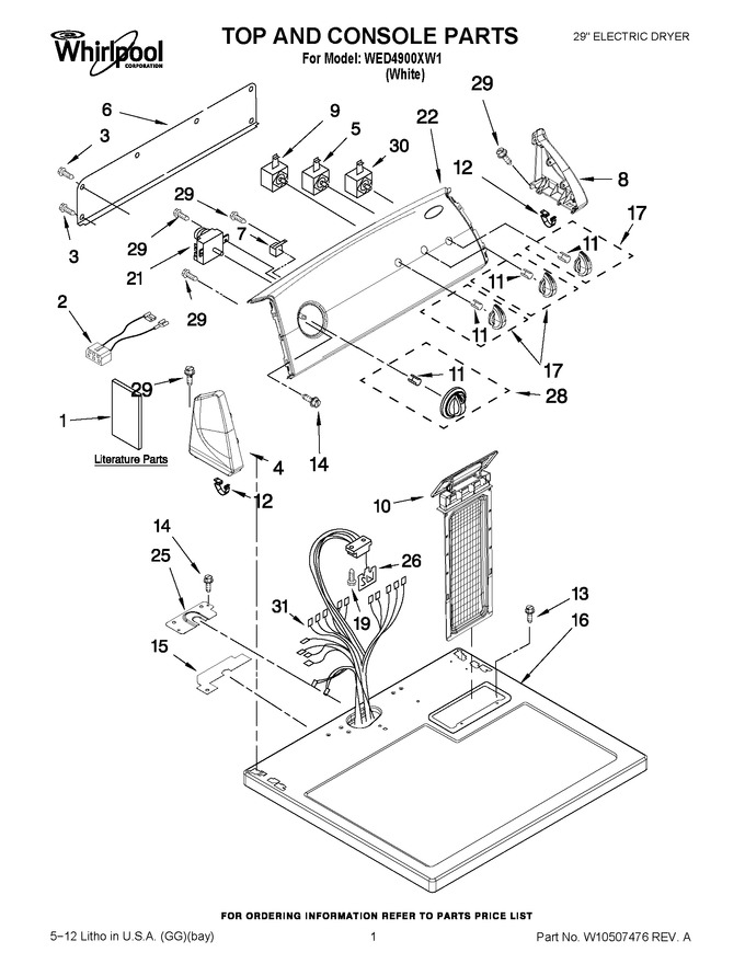 Diagram for WED4900XW1