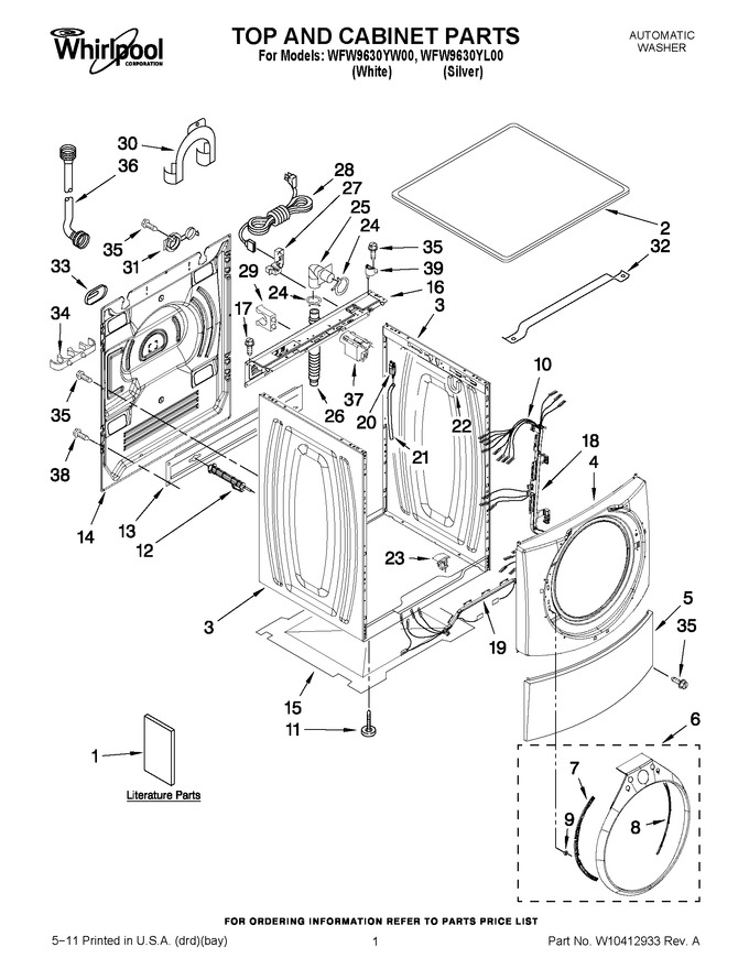 Diagram for WFW9630YL00