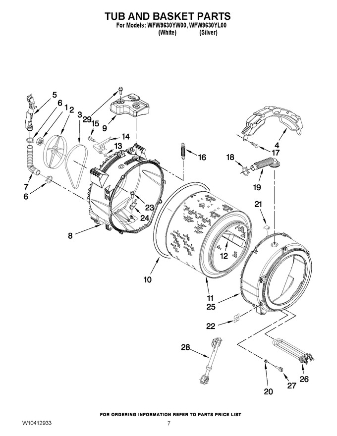 Diagram for WFW9630YW00