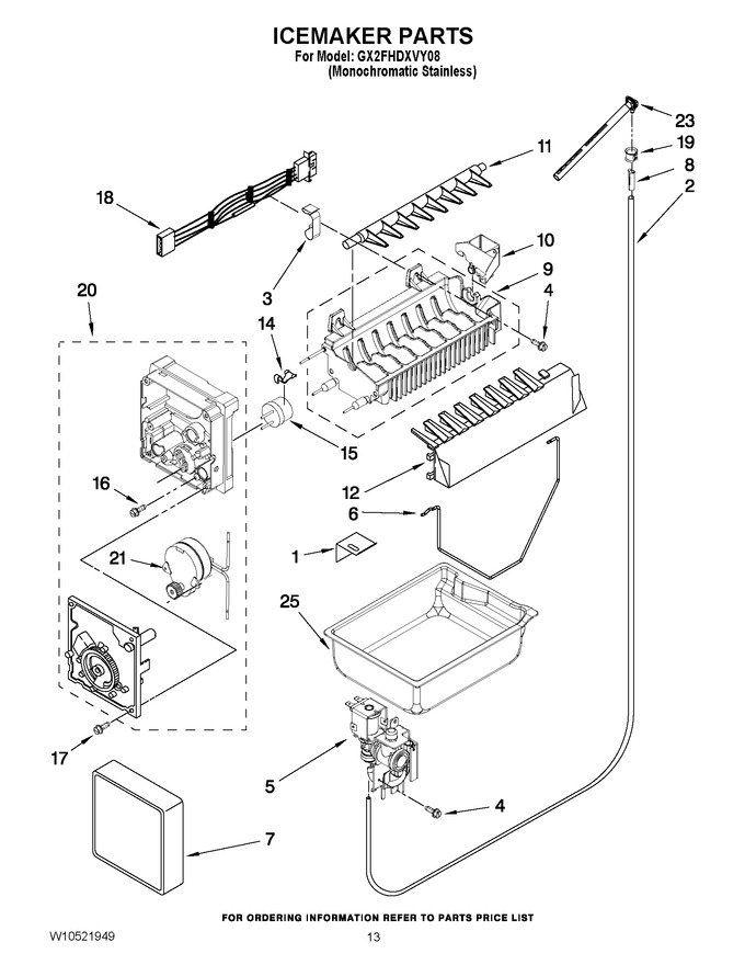 Diagram for GX2FHDXVY08