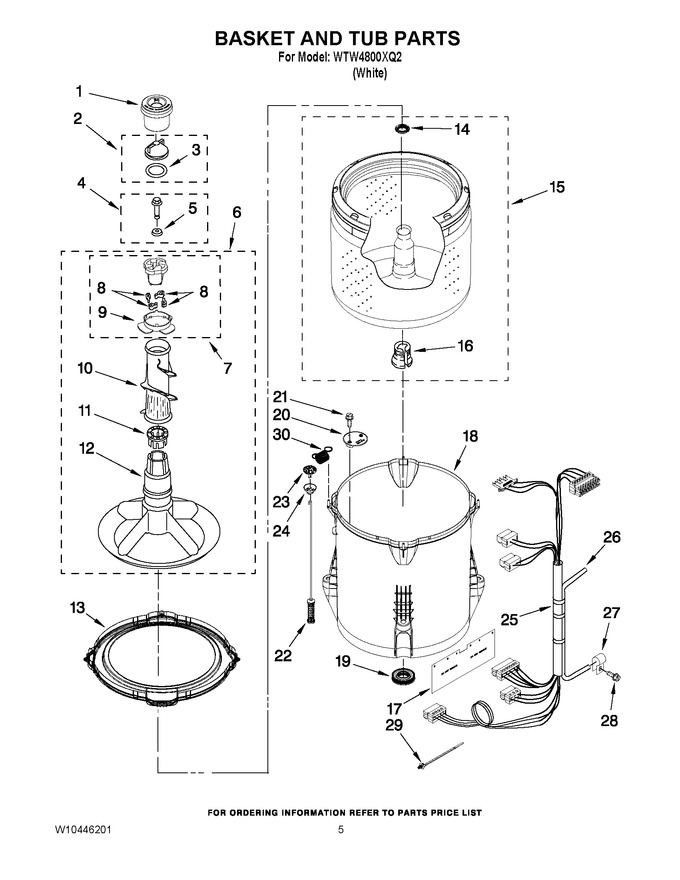 Diagram for WTW4800XQ2