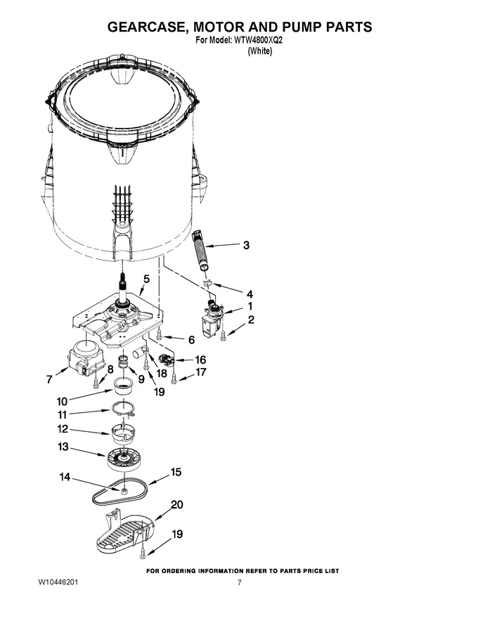 Diagram for WTW4800XQ2