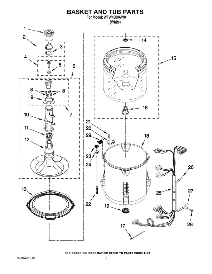 Diagram for WTW4880AW0