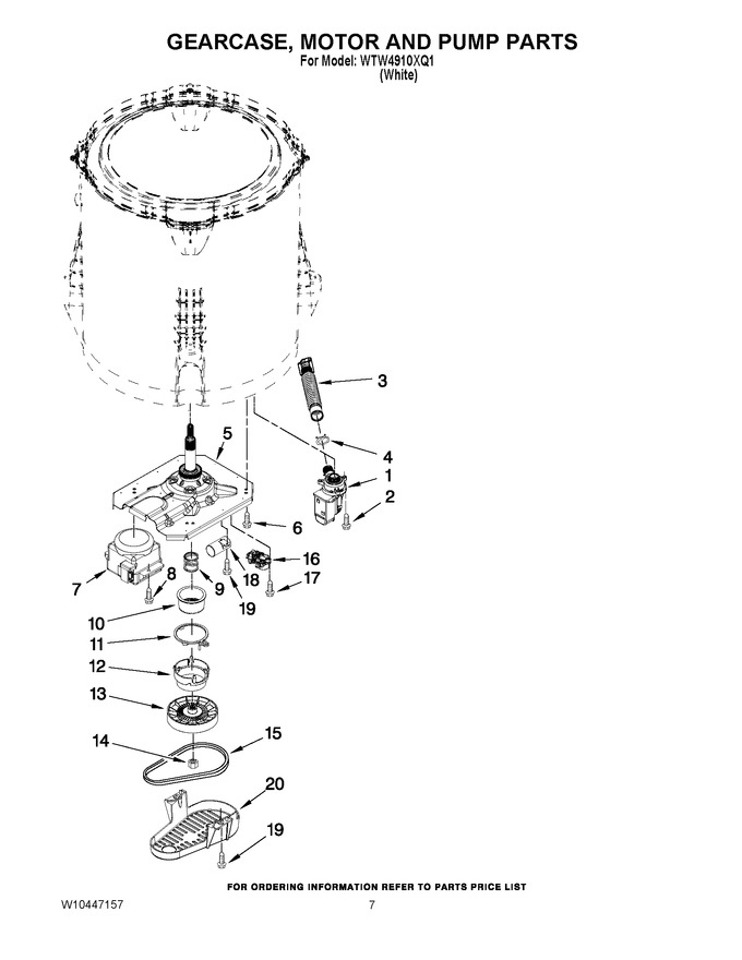 Diagram for WTW4910XQ1