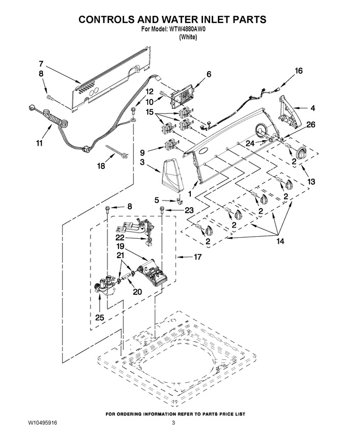 Diagram for WTW4880AW0