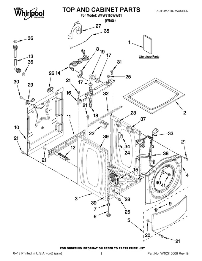 Diagram for WFW9150WW01