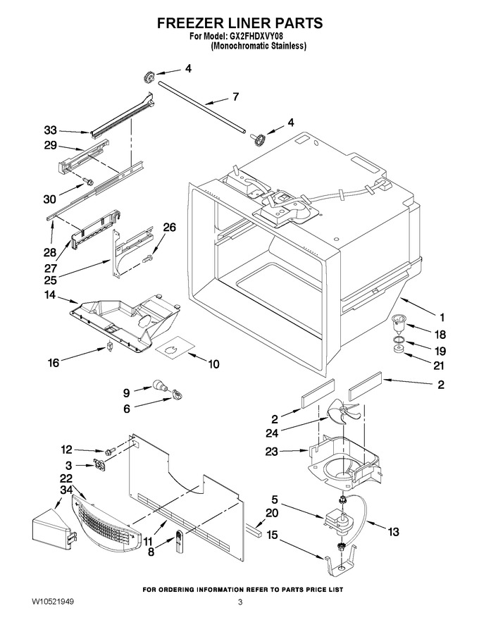 Diagram for GX2FHDXVY08