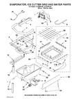 Diagram for 02 - Evaporator, Ice Cutter Grid And Water Parts