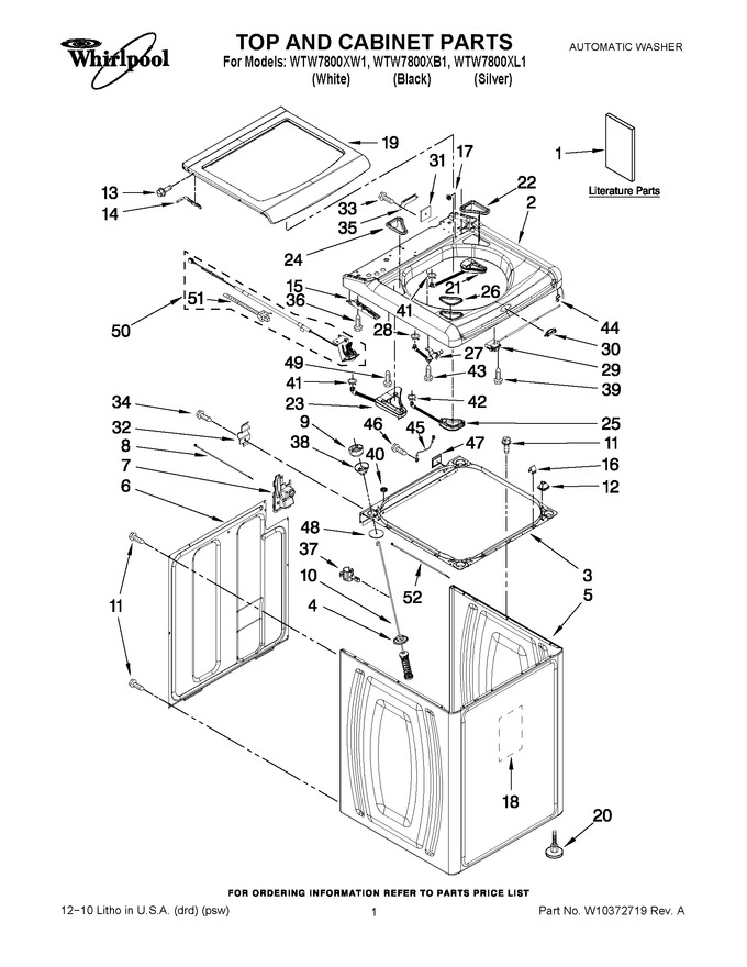 Diagram for WTW7800XL1