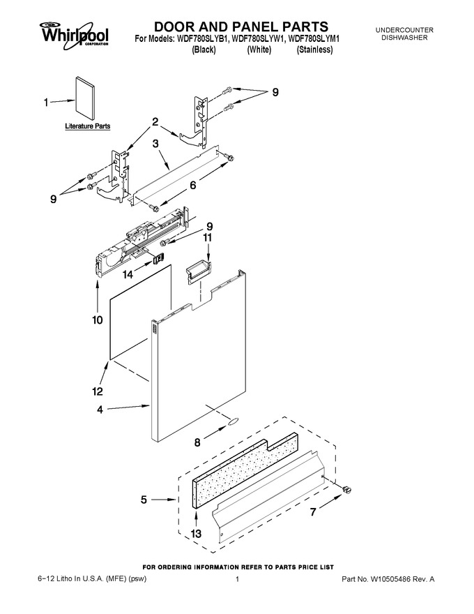 Diagram for WDF780SLYM1