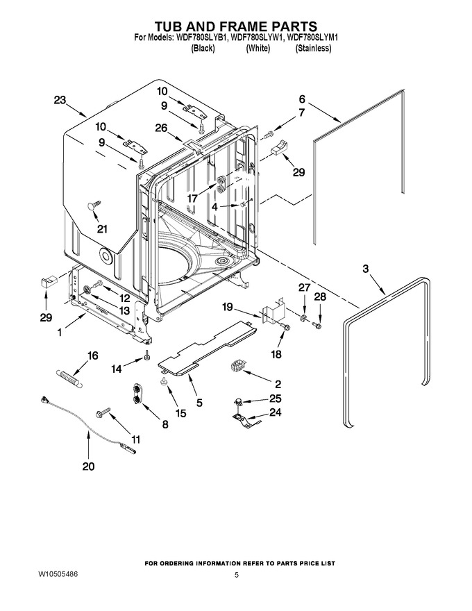 Diagram for WDF780SLYB1