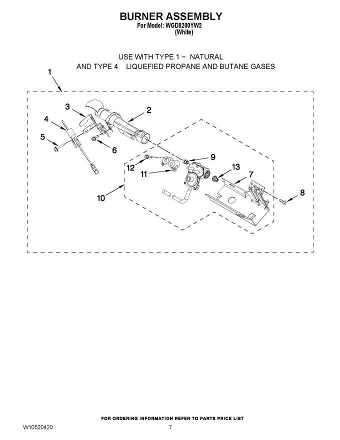 Diagram for WGD8200YW2