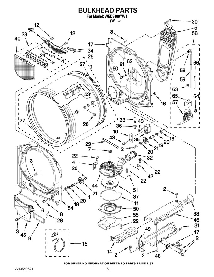 Diagram for WED8600YW1