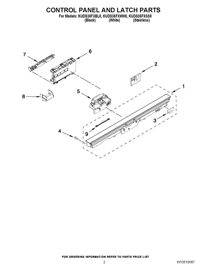 Diagram for KUDS35FXWH8