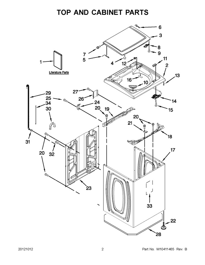 Diagram for WTW5640XW1