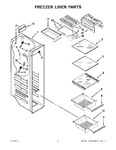 Diagram for 04 - Freezer Liner Parts