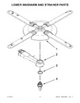 Diagram for 11 - Lower Washarm And Strainer Parts