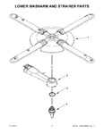 Diagram for 11 - Lower Washarm And Strainer Parts