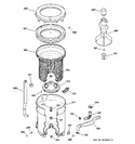 Diagram for 3 - Tub, Basket & Agitator