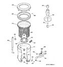 Diagram for 3 - Tub, Basekt & Agitator