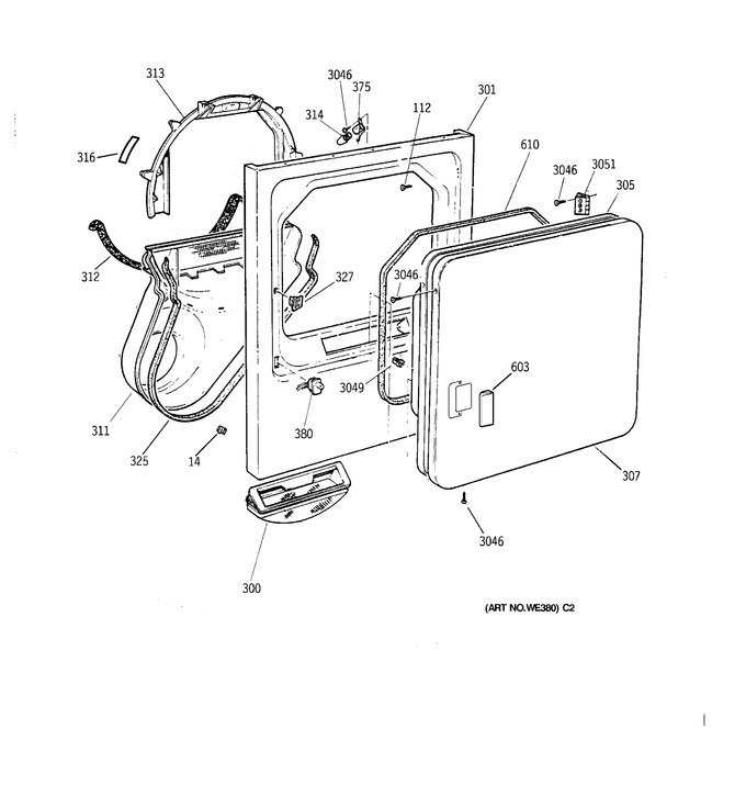 Diagram for DWXR473ET3AA