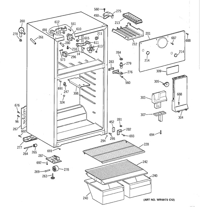 Diagram for TBX16SSZBLAD